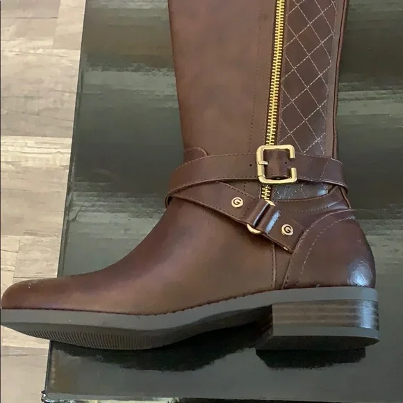 G by Guess haydin Leather Round Toe Knee High - Picture 6 of 10